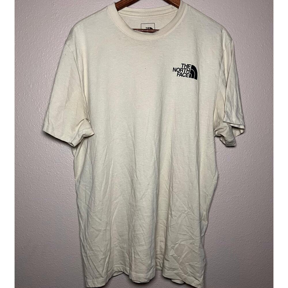👣 The North Face “Tested & Proven” Graphic Tee – Cream Size XL